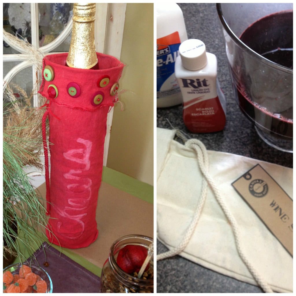 handmade wine bags