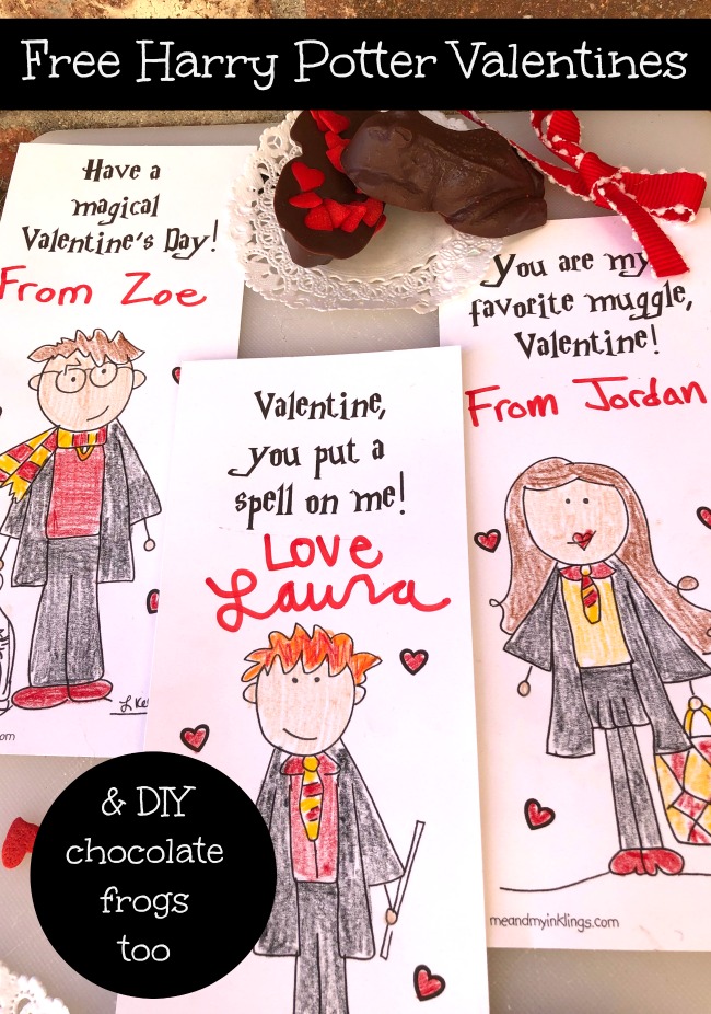 Harry Potter Valentines Cards and Printable Puzzle Laura Kelly's Inklings