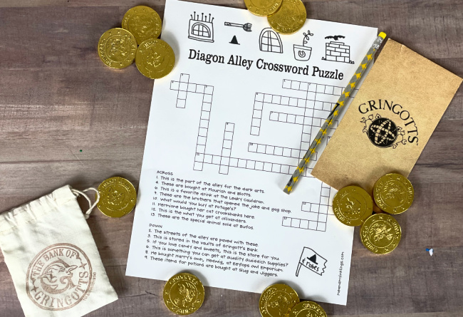 Harry Potter Inspired Crossword Puzzle